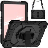 Shockproof Samsung Tab A9 Plus and A11 Plus case in black